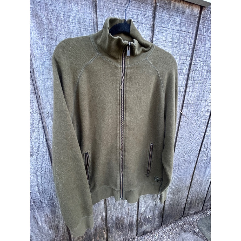 Vintage GAP Austrian Military Utility Jacket Olive Green Y2K Army Gorpcore Large
